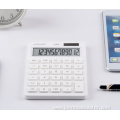 Simple pure white 12-digit counting calculator